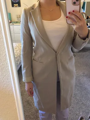AllSaints Beige/Taupe Pea Coat thumbnail 6