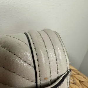 Rebecca Minkoff Purse Chevron Quilted Small Love Crossbody in Perla Pale Grey thumbnail 6