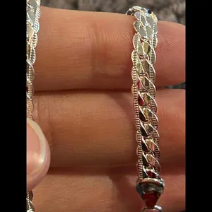 925 sterling silver bracelet 7.5 inch h41 thumbnail 3