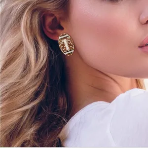 Bauble Bar "Game Day Glam" Football Earrings thumbnail 3