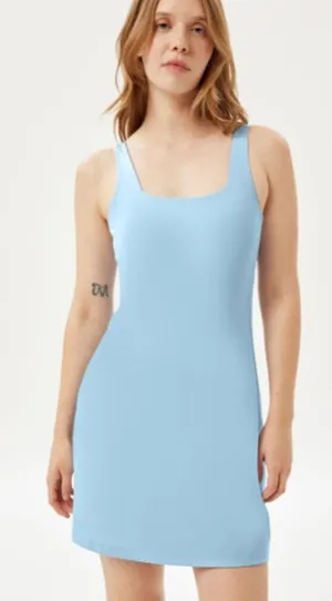 Girlfriend Collective Cerulean Tommy‎ Dress XL Workout Tennis Pickleball Preppy thumbnail 1