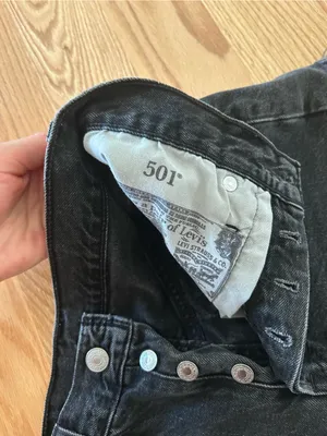 Levi's Black 501 Jean Shorts thumbnail 3