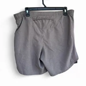 Nike Women’s Grey Athletic Shorts with lining insert and pockets size M thumbnail 2