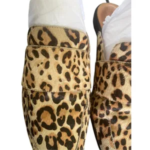 Halogen Violet Leopard Calf Hair Mules Size 8.5M thumbnail 6