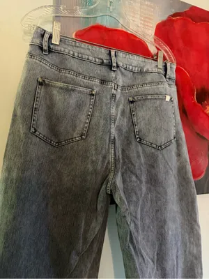 Halara Womens Denim Straight leg Jeans Size L large Light Wash 5-Pocket thumbnail 3