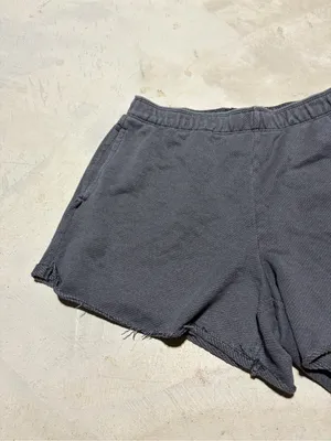 Aerie Casual Elastic-Waist Charcoal Grey Shorts medium thumbnail 2