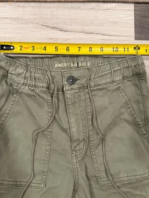 American Eagle Jogger Pants Womens 6 Olive Green Utility Stretch Drawstring thumbnail 6