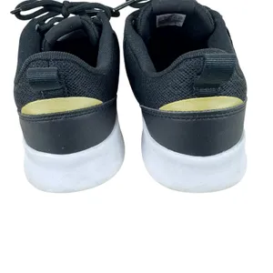 Adidas Black Gold 3 Stripe‎ QT Racer 2.0 Light Lace Up Tennis Shoes Athletic 8.5 thumbnail 3