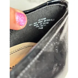 Anne Klein iFlex Black Patent Leather Loafers Moc Toe Flats AK7VAMA Womens 7.5M thumbnail 3