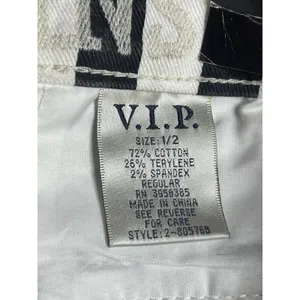 Women's/Juniors V.I.P. Black & White Stripe Size‎ 1/2 New I0200 thumbnail 2
