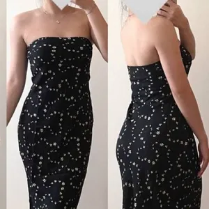 NWT Reformation Joana Dress strapless midi Breezy black white size Large L thumbnail 10