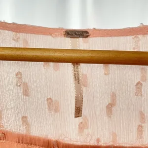 Free‎ People Long Sleeve Daliah Mini Dress in Peach Size Extra Small thumbnail 10