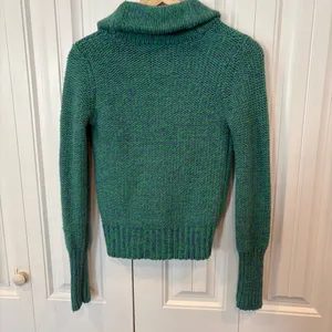 American Eagle Green Marled‎ Knit Button Front Cardigan Size Small thumbnail 2