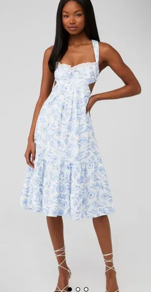 For Love And Lemons Embroidered Dress Large thumbnail 1