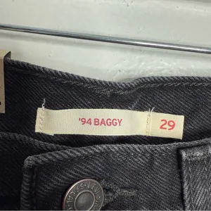 NWT Levi's 94‎ Baggy Jean Open Mind Straight Washed Black 29 x 31 Streetwear thumbnail 8