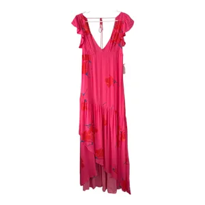 Free People Womens Size-6 She's A Waterfall Maxi Dress Pink‎ $128 thumbnail 3