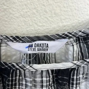 BB Dakota by Steve Madden Black and White Plaid Maxi Dress, M thumbnail 6