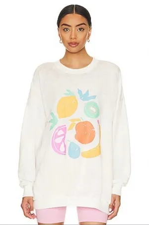 Show Me Your Mumu James Oversized Fruit Graphic Sweatshirt thumbnail 1