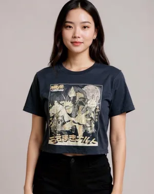 Naruto Shippuden Graphic Cropped Tee thumbnail 1