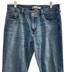 Levi's‎ Women's 505 Straight Leg Jeans Blue Size 10 Mid Rise Stretch thumbnail 2