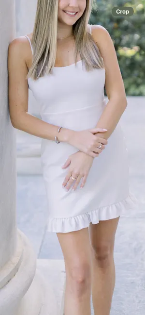 White Lulus Mini Dress thumbnail 1