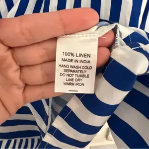 Navy Bleu Royal Stripe Puff Sleeve Shirt Dress thumbnail 8