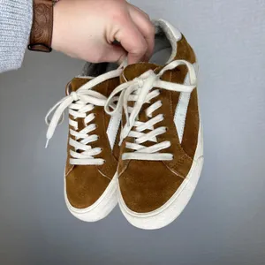 Madewell MWL Court Sneakers English Saddle Brown Suede Low Top Lace Up‎ Shoes thumbnail 2