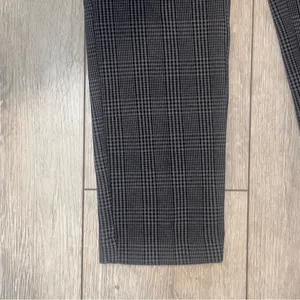 Banana Republic Houndstooth Plaid Grey/Black Ankle Pants Career Slim Fit 10 thumbnail 5