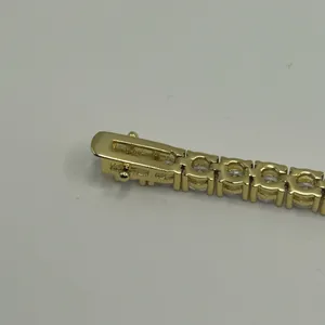 B Jewel Moissanite Tennis Bracelet Gold 5mm 8 Inch Brand New VVS1 Crazy Shine No Pass thumbnail 6