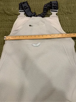 Free People FP Movement Fleece Ski Bib Overalls Light Blue Après Ski XS thumbnail 6