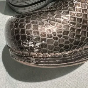 DANSKO Python Snakeskin Pewter Leather Clogs Sz 39/8.5-9 B47‎ thumbnail 7