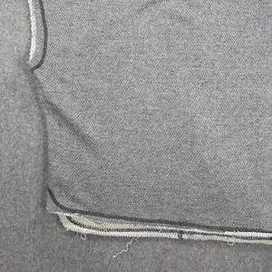 Pilcro Funnel Neck Cut Off Pullover Womens Small Gray Terry Boxy Casual Lounge thumbnail 3