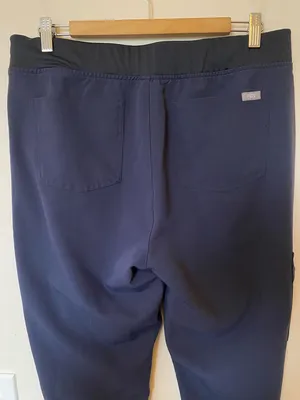 FIGS Zamora 6-Pocket Jogger Scrub Pants Quiet Navy Blue Sz Large TALL thumbnail 12