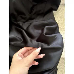 Katie May Black Strapless Mini Dress with Draped Side Panel Size S thumbnail 6
