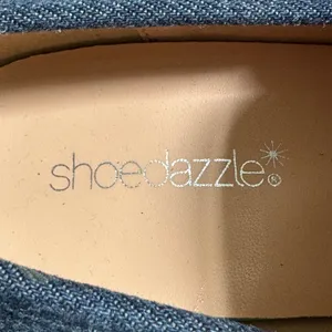 Shoedazzle Margaux Denim‎ Platform Penny Loafers Blue Block Heel Womens 9 EU 40 thumbnail 6