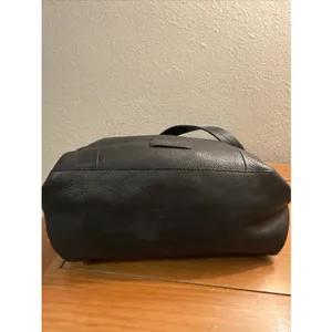 Tahari ASL Black Pebbled Leather Slouchy Hobo Shoulder Bag Adjustable Strap thumbnail 15