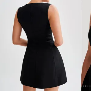 Meshki Lysandre Crepe Mini Dress - Black thumbnail 2