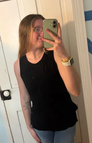 Paraphrase black tank top  thumbnail 1