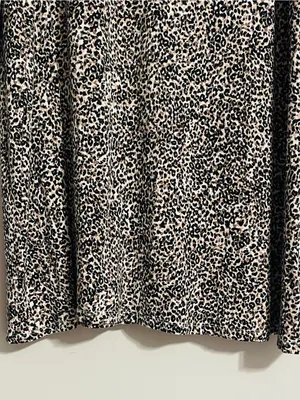 Old Navy Maternity Dress XL Animal Leopard Print Long Sleeve MIDI Nursing Flap thumbnail 8