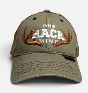 Bass Pro Shops Hat Camo Hunting Baseball Cap SnapBack OS “One Rack Mind” Hat thumbnail 1