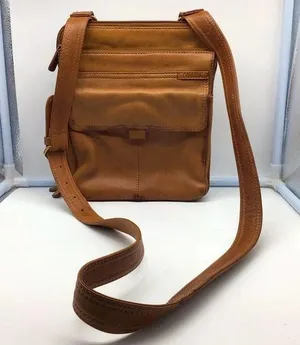 FOSSIL genuine brown leather crossbody bag ZB 8944 thumbnail 1