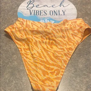 Aerie Vibrant Orange Cheeky Bikini Bottom NWOT thumbnail 3