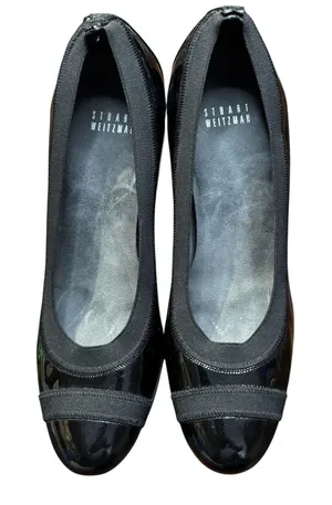 Stuart Weitzman Shoes Womens Size‎ 8 Black Patent Leather Block Heel Dress Pumps thumbnail 1