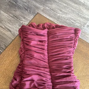 House of CB SAPPHIRE WINE GATHERED MAXI DRESS, Size Small, $239 thumbnail 16