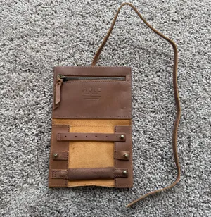 Leather Jewelry Roll Whiskey Able thumbnail 5