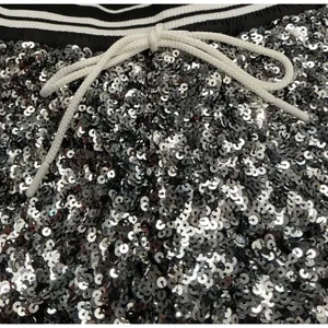 Free‎ People FP Movement Shining Star Sequin Shorts Metallic Black Combo S NWT thumbnail 6