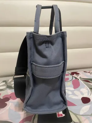 Marc Jacobs -The Tote Bag in Blue Canvas thumbnail 3