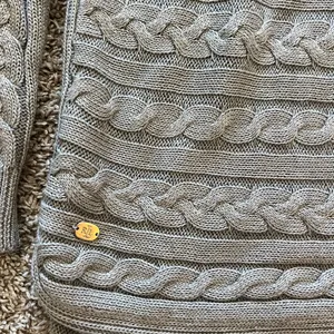 Lauren Ralph Lauren Gray Cable Knit Sweater thumbnail 3