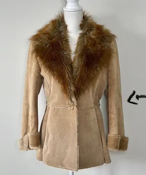 Vintage Penny Lane Guess Fur Leather Coat thumbnail 8