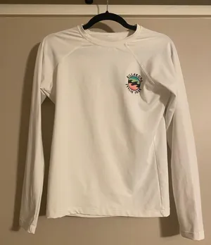 Billabong White Rash Guard thumbnail 1